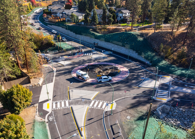 New roundabout opens Tuesday at Chute Lake and Frost roads