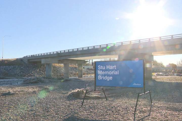 Calgary highway bridge named after professional wrestling legend Stu Hart