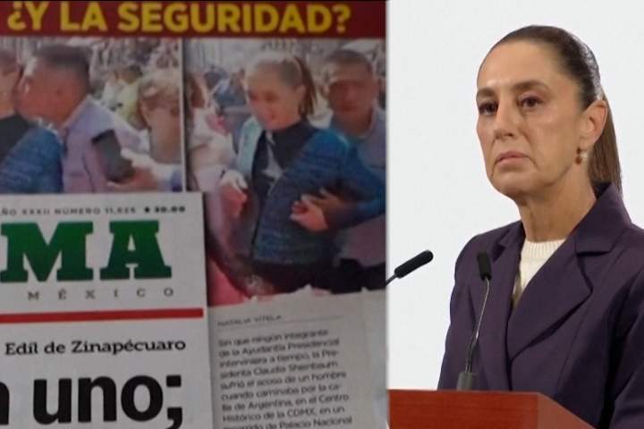 Mexico president Sheinbaum groped in the street, man arrested and charged
