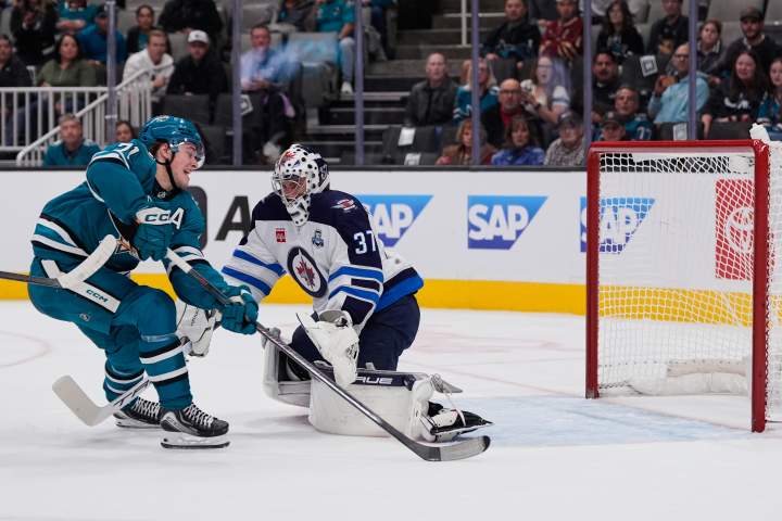 Winnipeg Jets drop second straight on the road 2-1 in San Jose