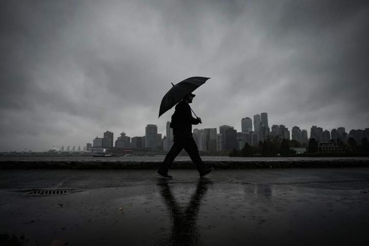 Rainfall warning issued for B.C. South Coast as next storm moves in