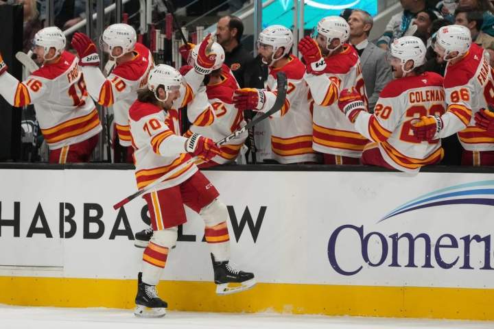 Lomberg lights up Saddledome in Flames’ victory