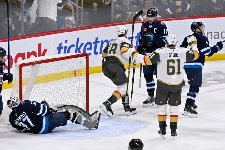 Losing streak reaches ten games as Winnipeg Jets fall in OT to Vegas 4-3