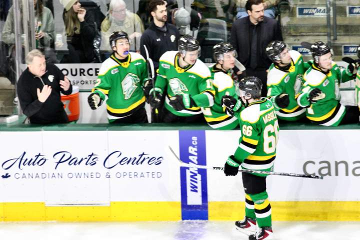 London Knights edge Guelph Storm to get to within 1 point of Sault Ste. Marie