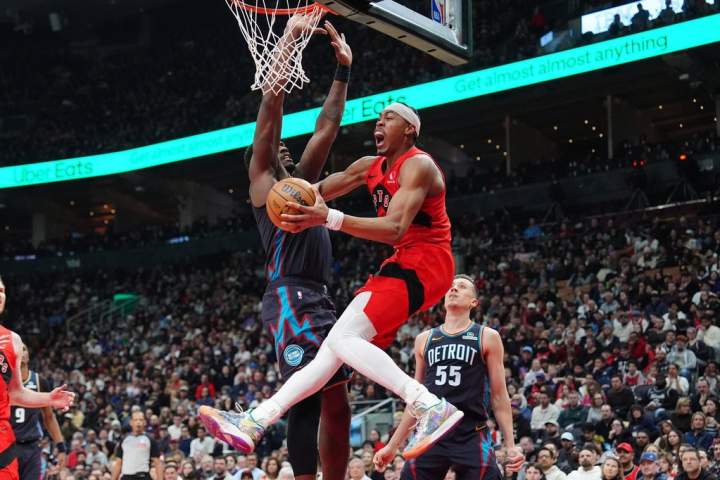 Ingram powers Raptors past Pistons 119-108