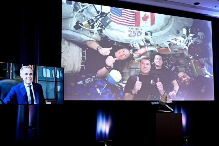 Carney praises Hansen, calls hearing French from space a point of pride