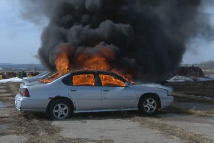 Saskatchewan volunteer firefighters sharpen skills with hands-on training