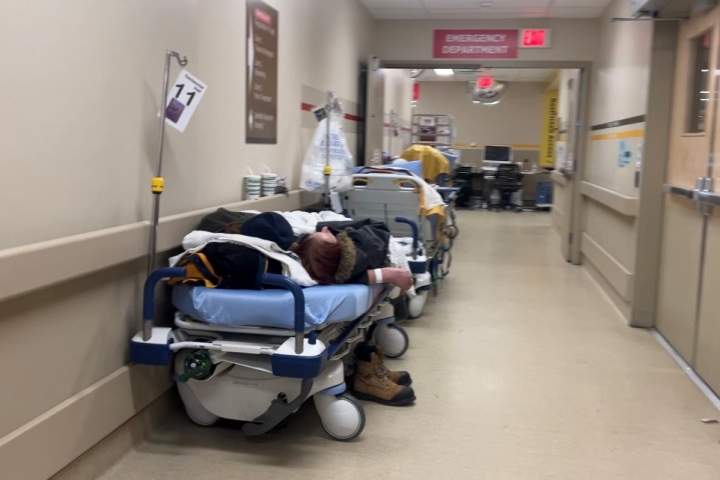 Hallway health care persists at Kelowna General Hospital as hospital floors sit empty