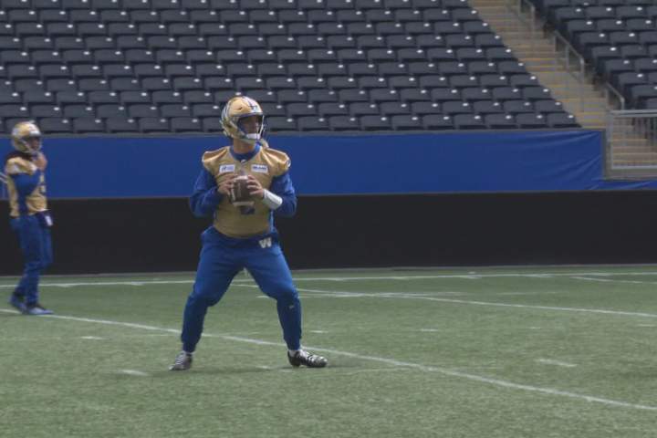 Quarterback Payton Thorne departs Winnipeg Blue Bombers training camp