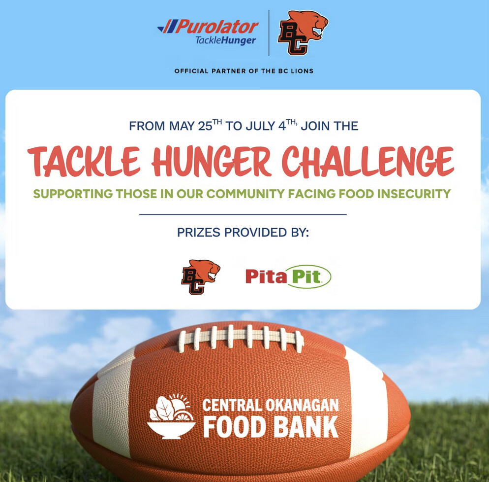 BC Lions partner with Central Okanagan Food Bank for food drive