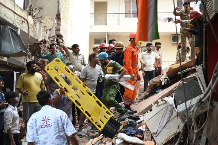 New Delhi building collapse leaves 1 dead, others trapped