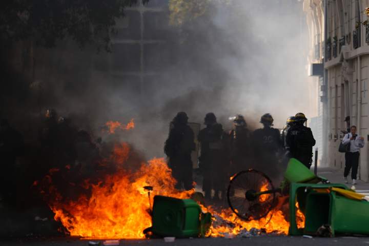 Teenager’s hand blown off as French school protests enter 3rd week